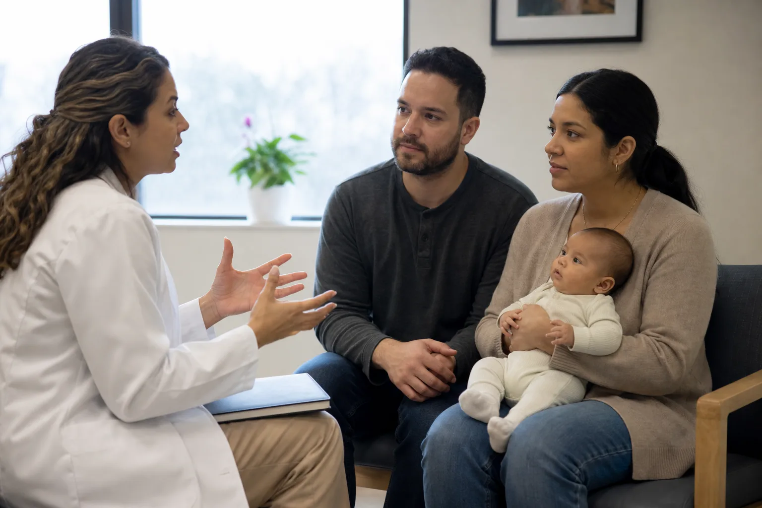 Awake adult caregivers observe an infant's night waking, feeding, or breathing in a realistic safe home or clinic setting